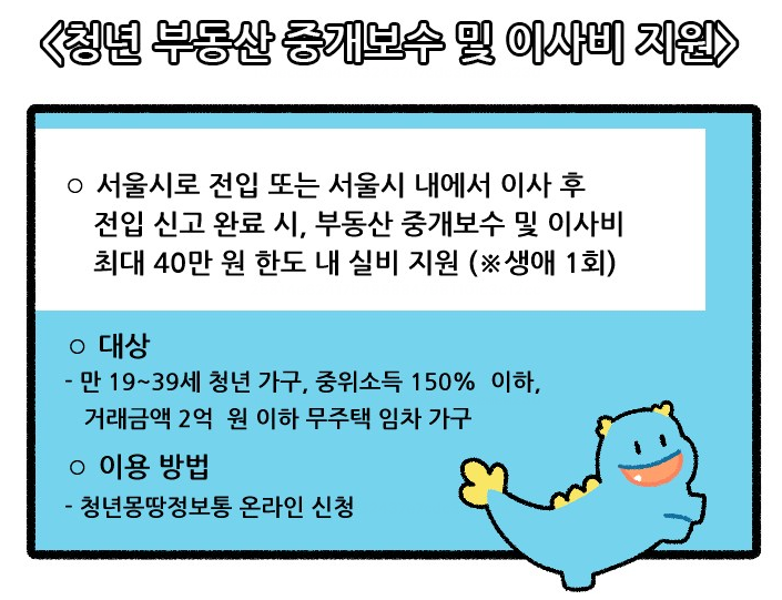 청년 부동산 중개보수 및 이사비 지원