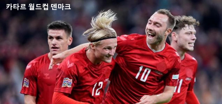 덴마크 선수단 사진입니다