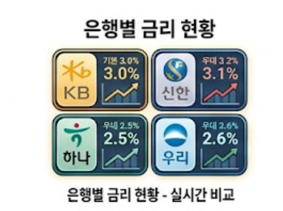 은행별 금리 현황