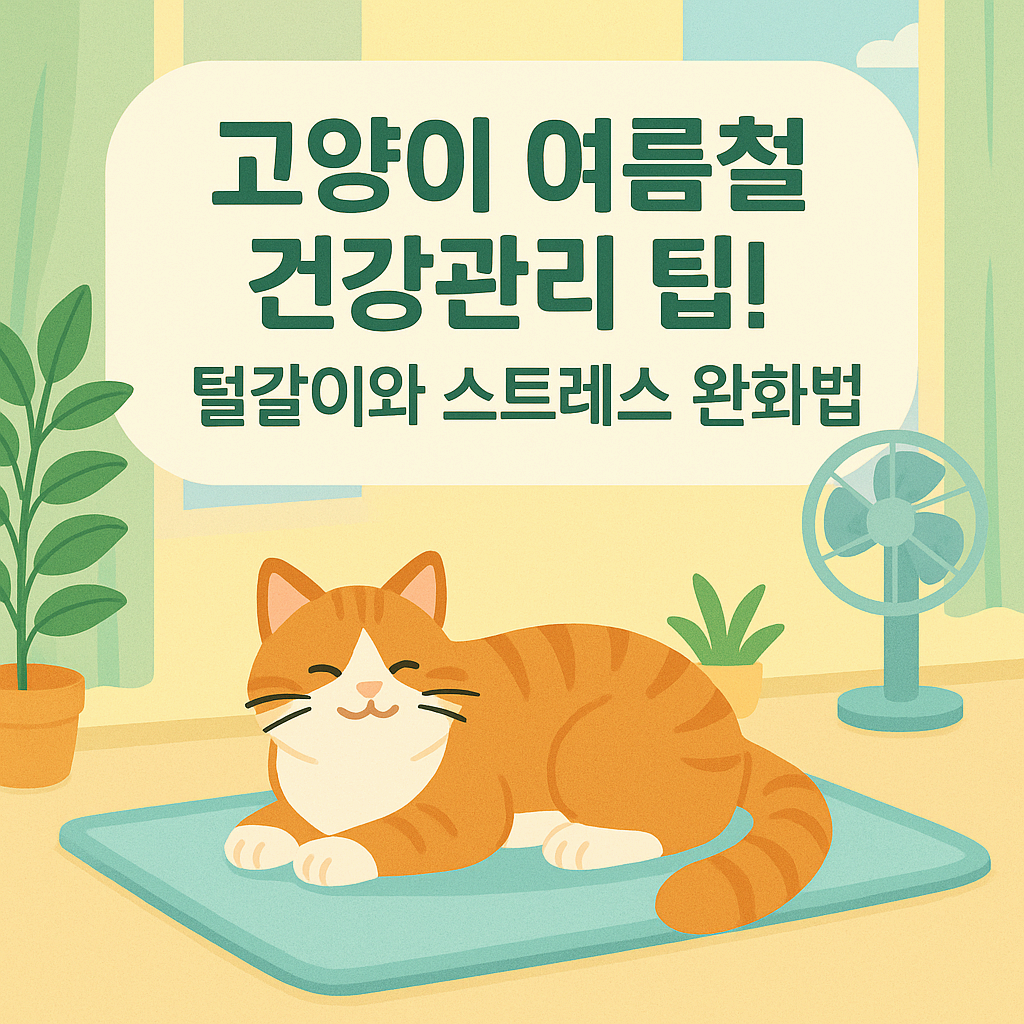 고양이 여름철 건강관리 팁!