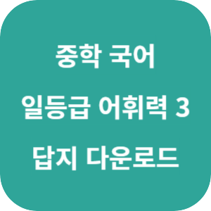 중학 국어 일등급 어휘력 3 2025 답지 섬네일