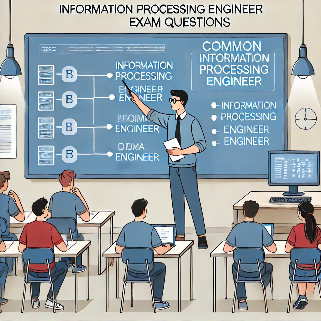 교실에서 교사가 화면에 기출문제의 주요 오류 유형을 설명하며 학생들이 필기하고 질문을 하는 학습 환경