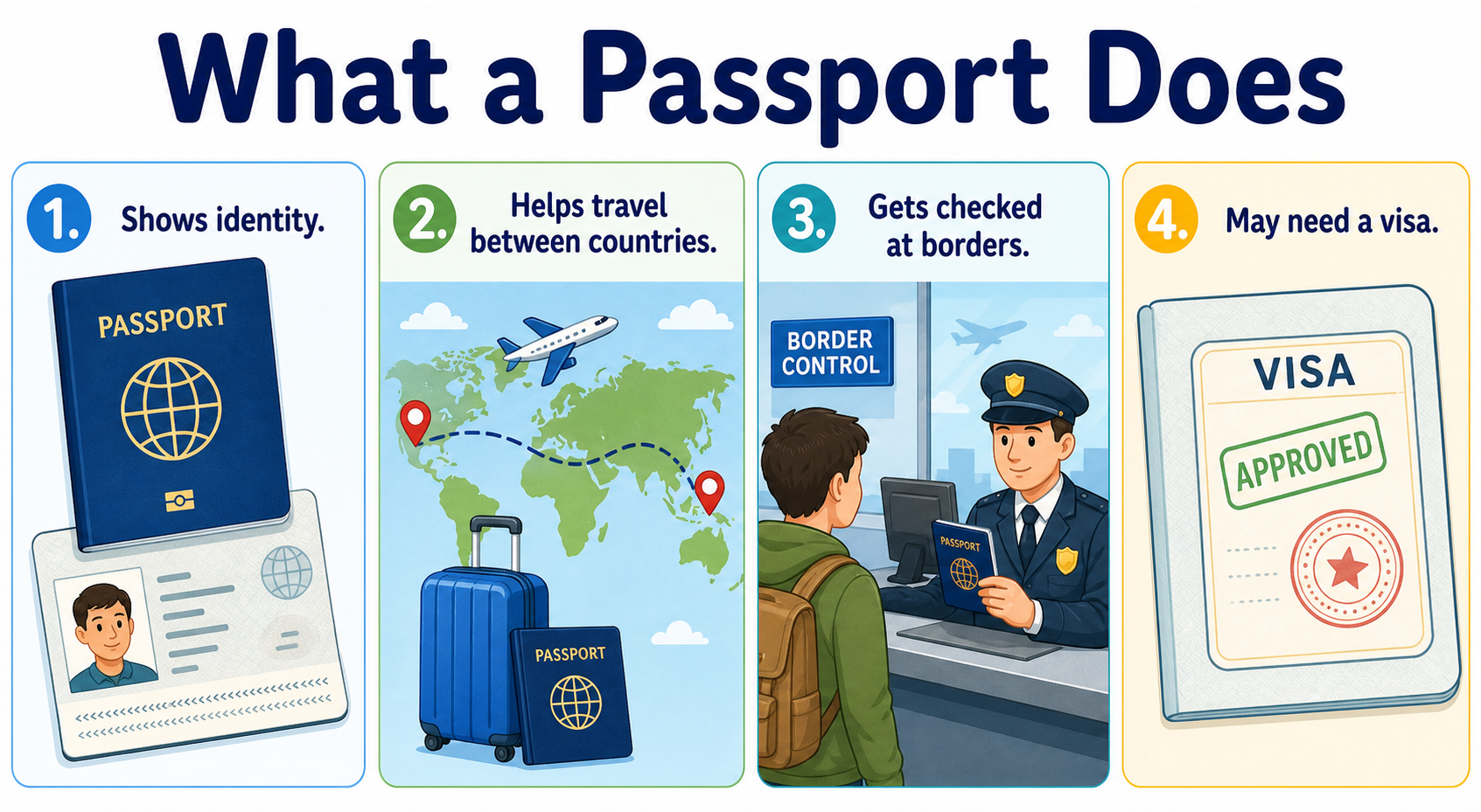 Infographic explaining what a passport is