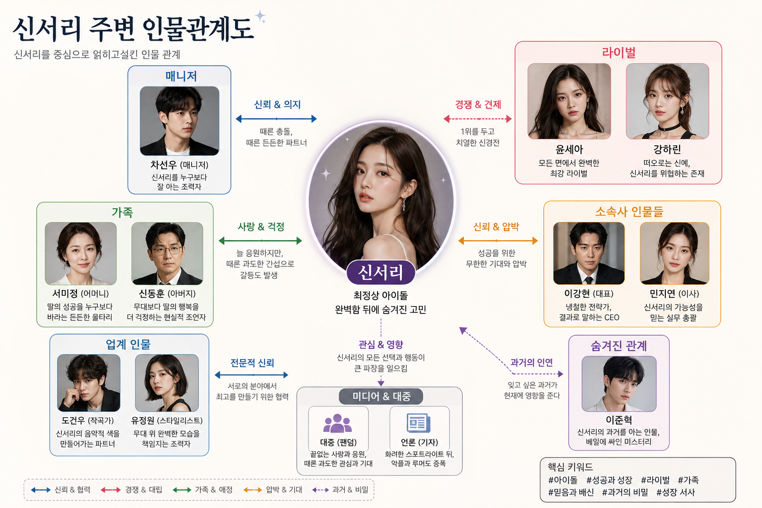 신서리 주변 인물관계도