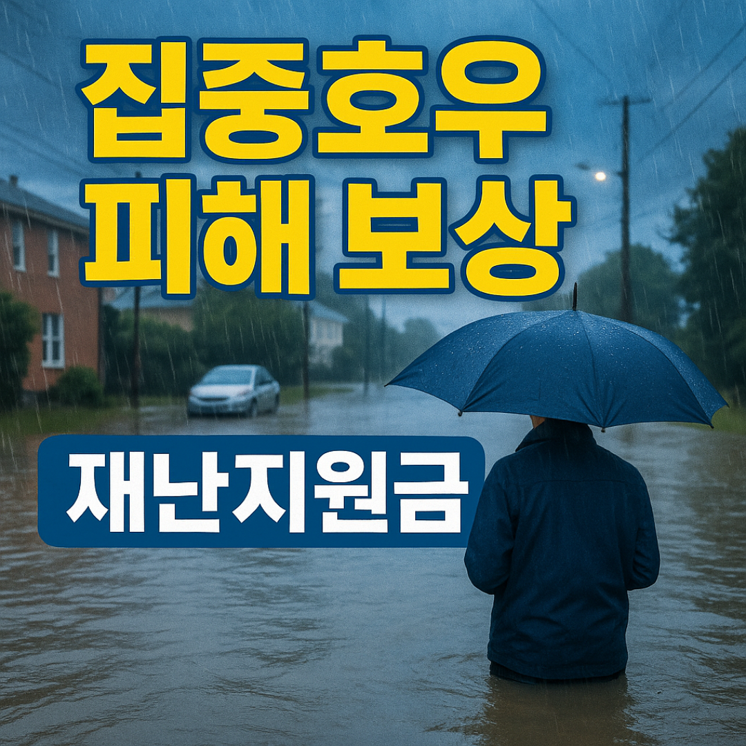 집중호우피해지역 보상금
