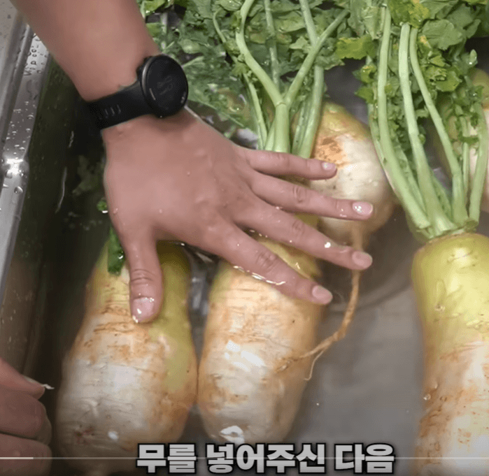 무 씩어주는 방법