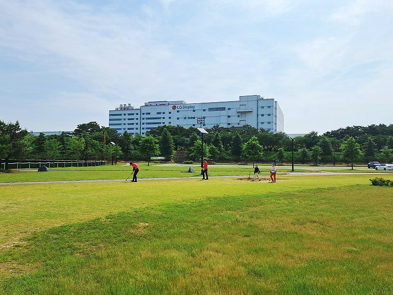 시원한 경치 경상북도 구미 동락파크골프장 소개