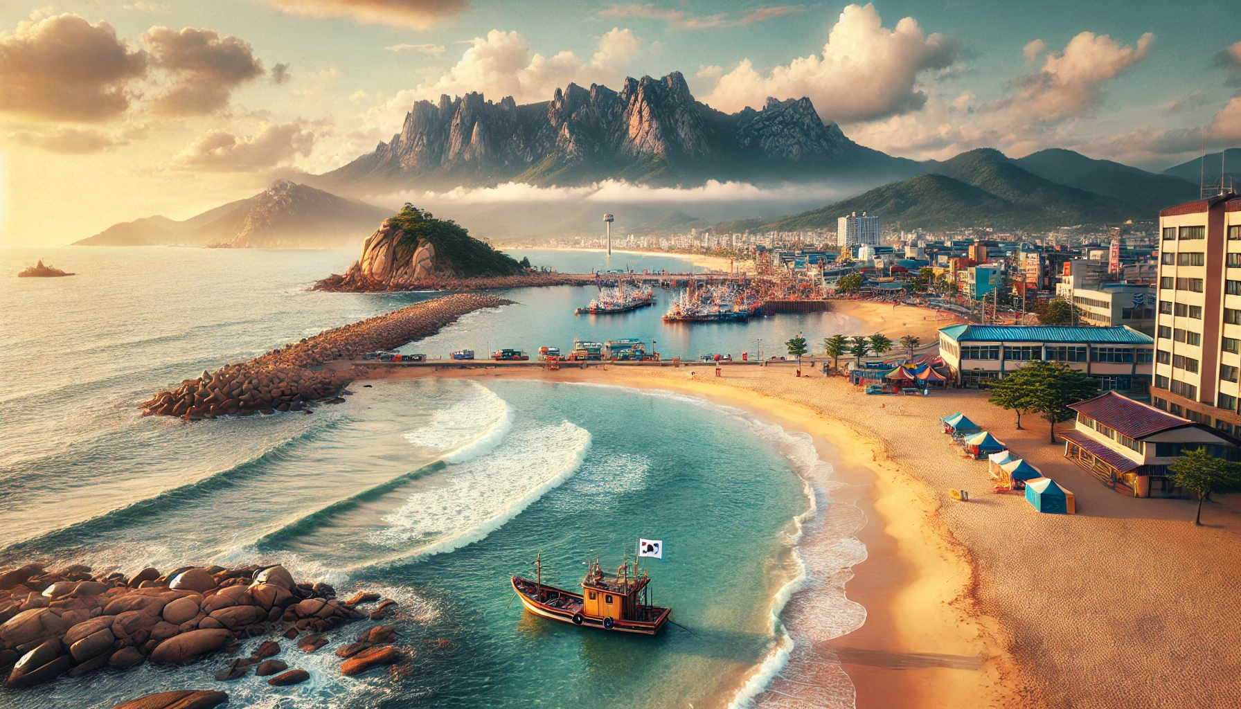 속초바닷가 풍경사진