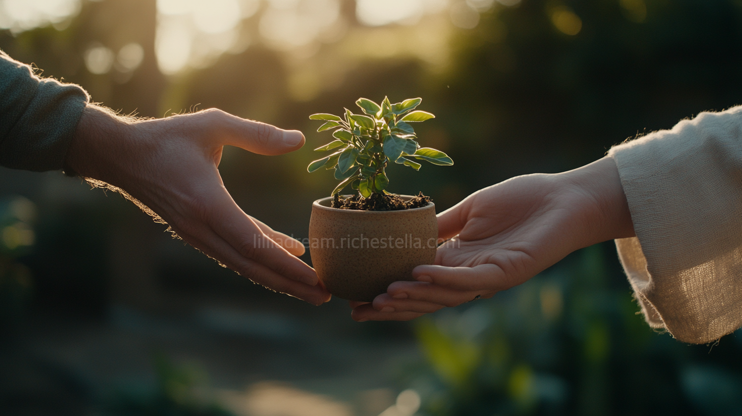 화분 선물 받는 꿈 해몽