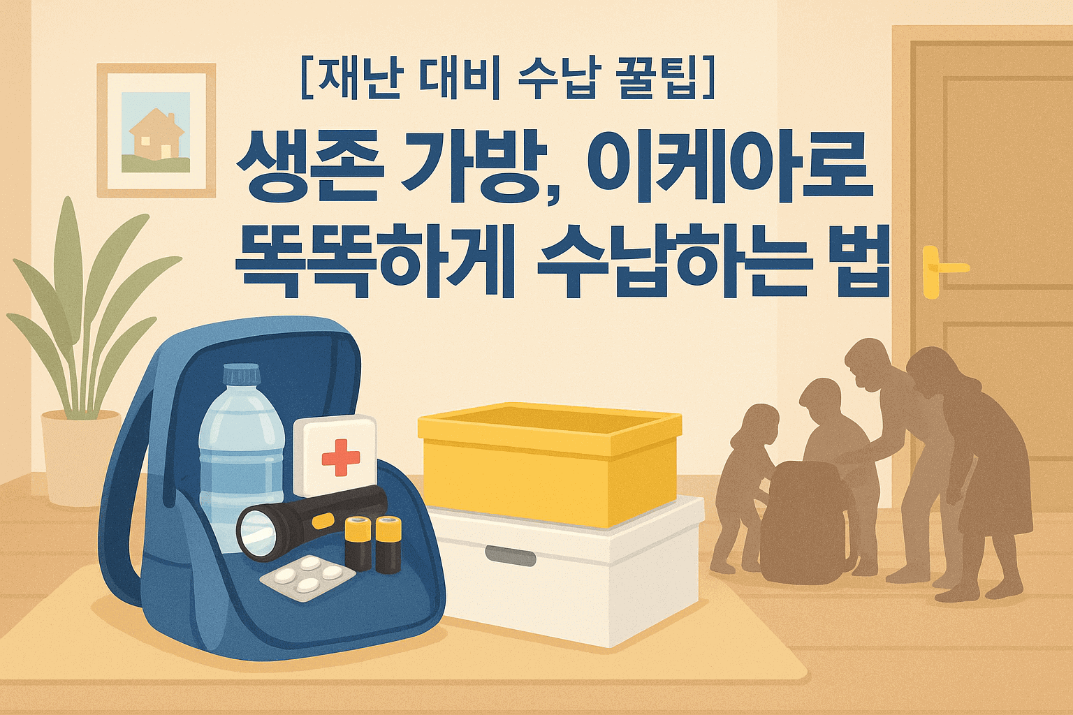 이케아 제품으로 만드는 생존 가방 수납