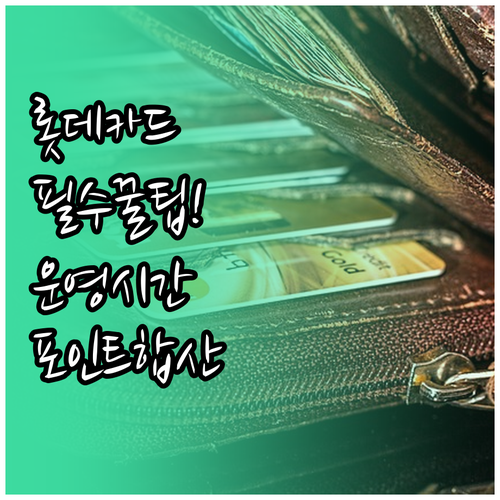 롯데카드 고객센터 운영 시간 및 포인..