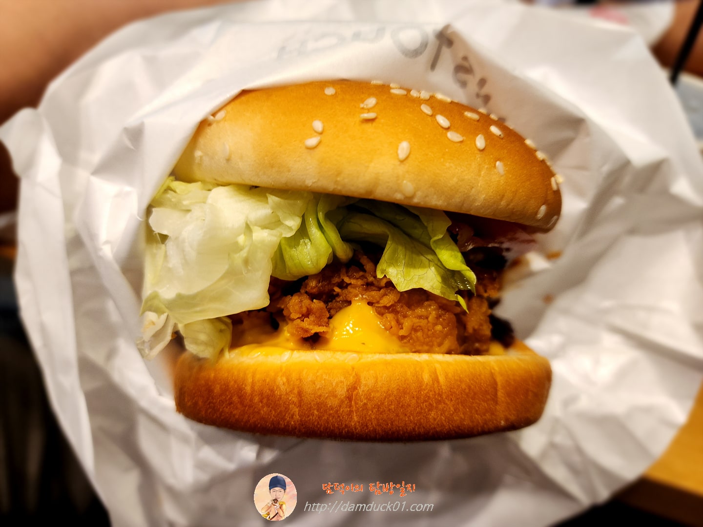 텍사스바베큐치킨버거