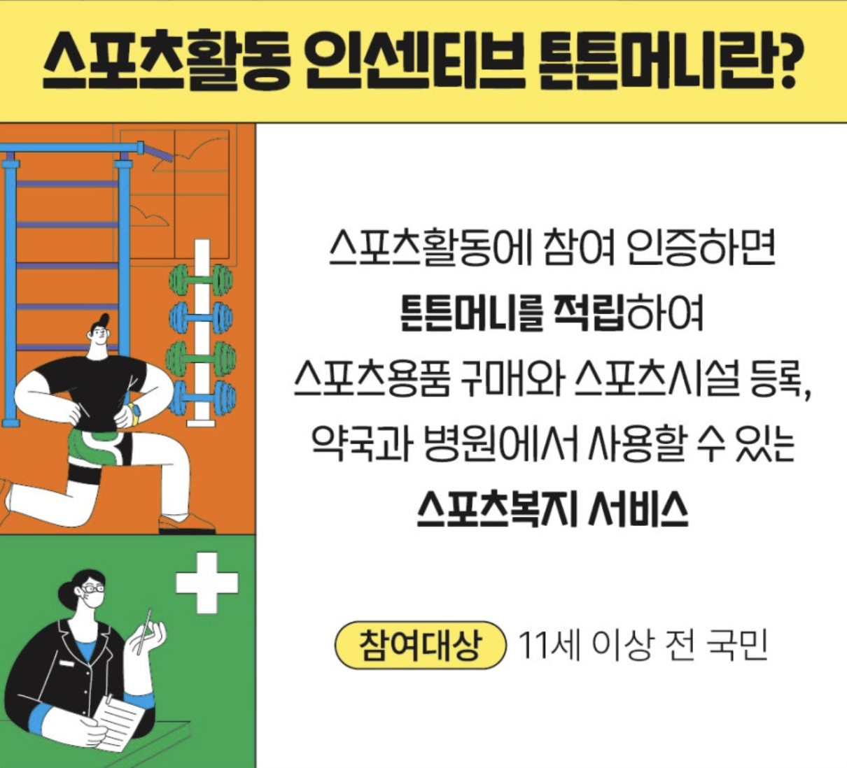 국민체력 100 튼튼머니 서비스