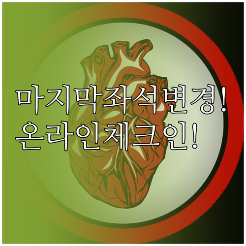 중국국제항공 좌석 변경, 온라인 체크..
