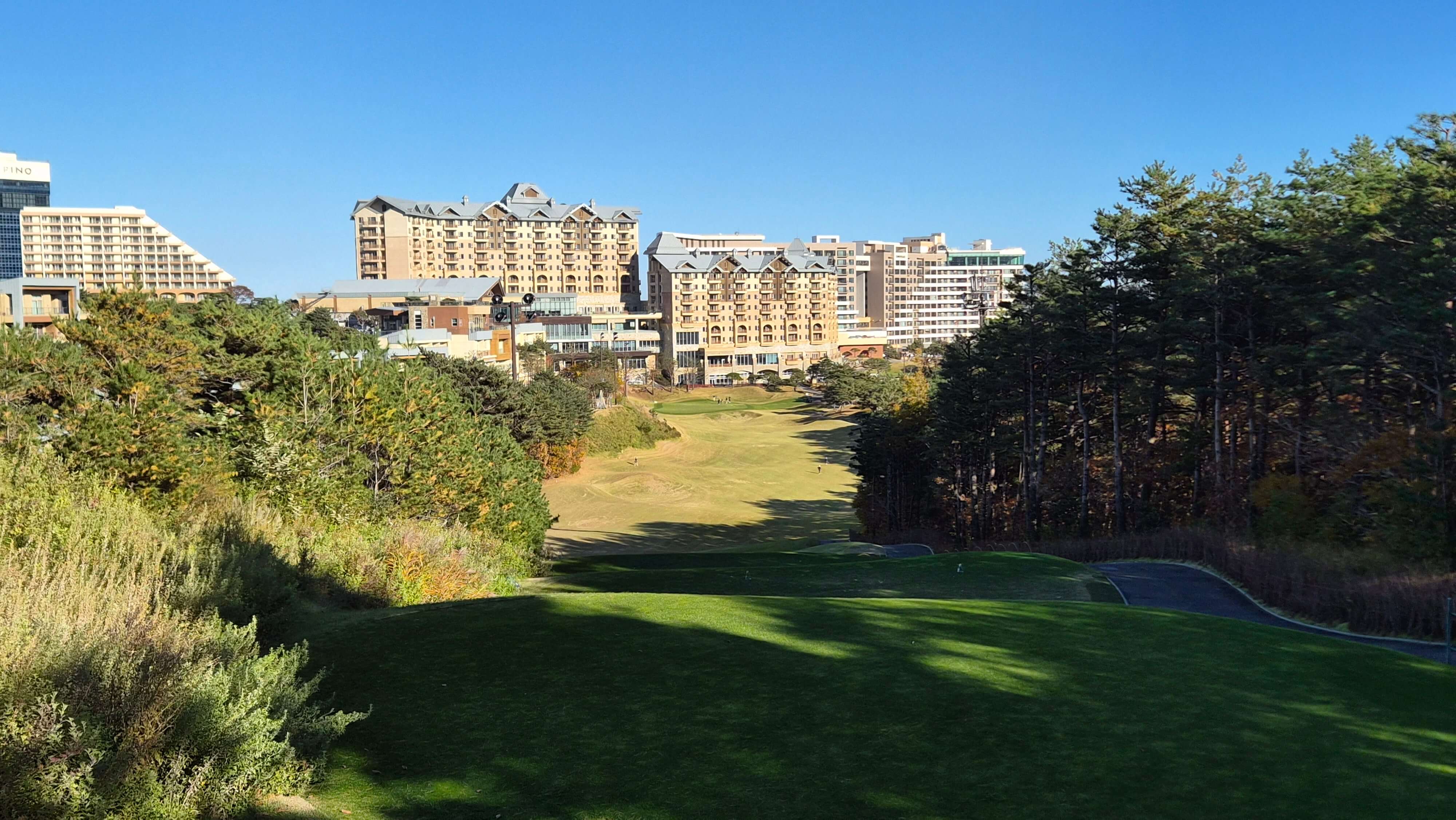 골프장 경험담 소노펠리체cc델피노 설악산 울산바위와 탁 뜨인 동해 바다 소나무가 멋진곳