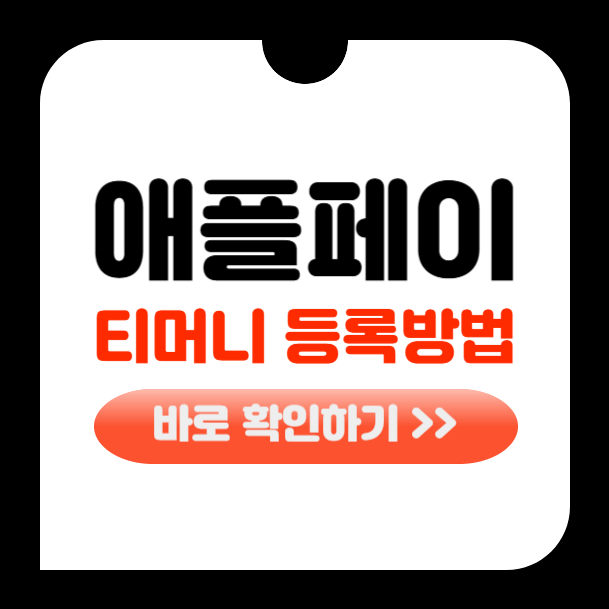 애플페이 티머니 등록