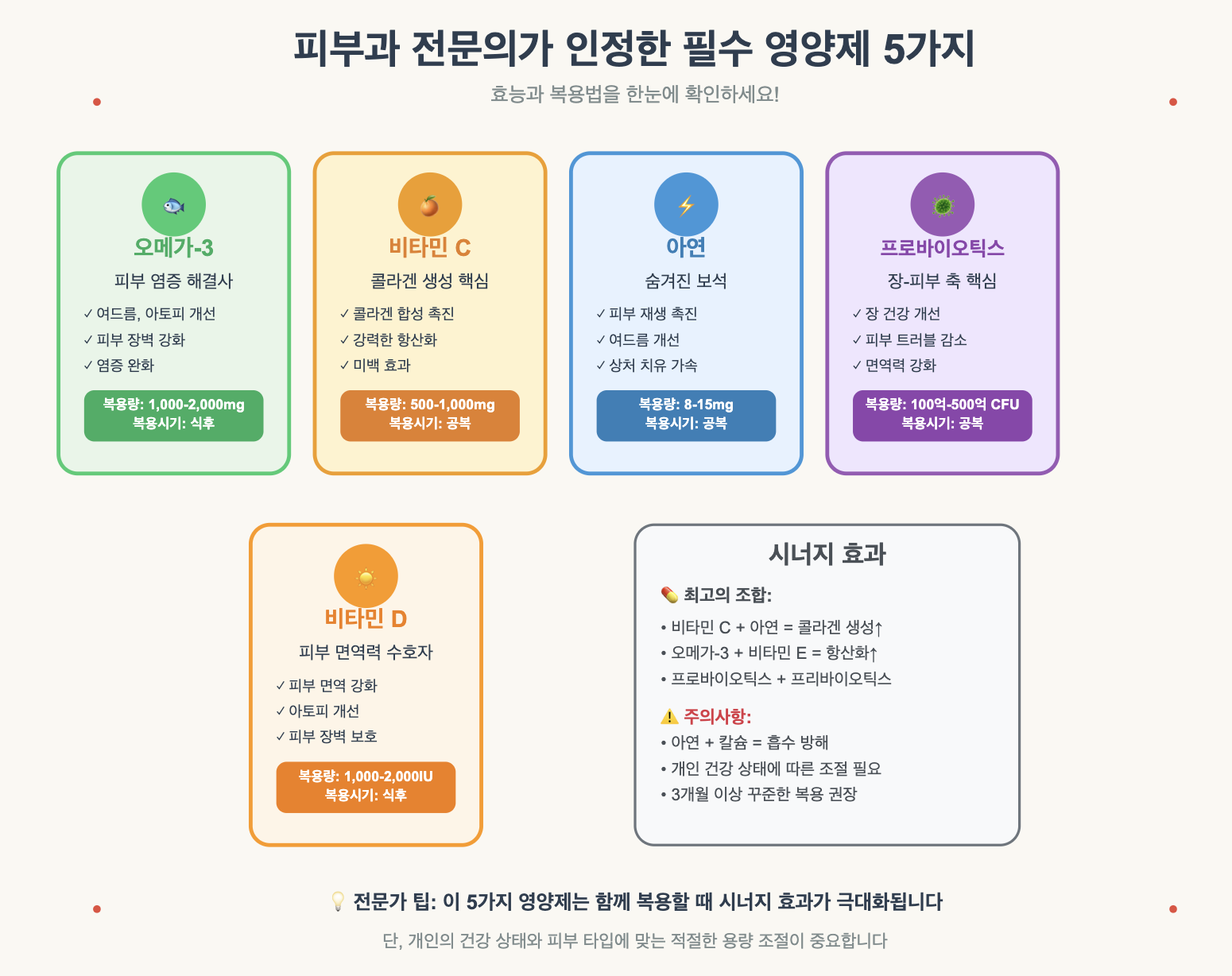 필수 영양제 이미지