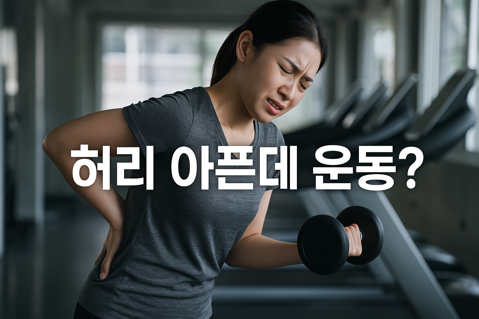 허리 아픈데 운동해도 될까