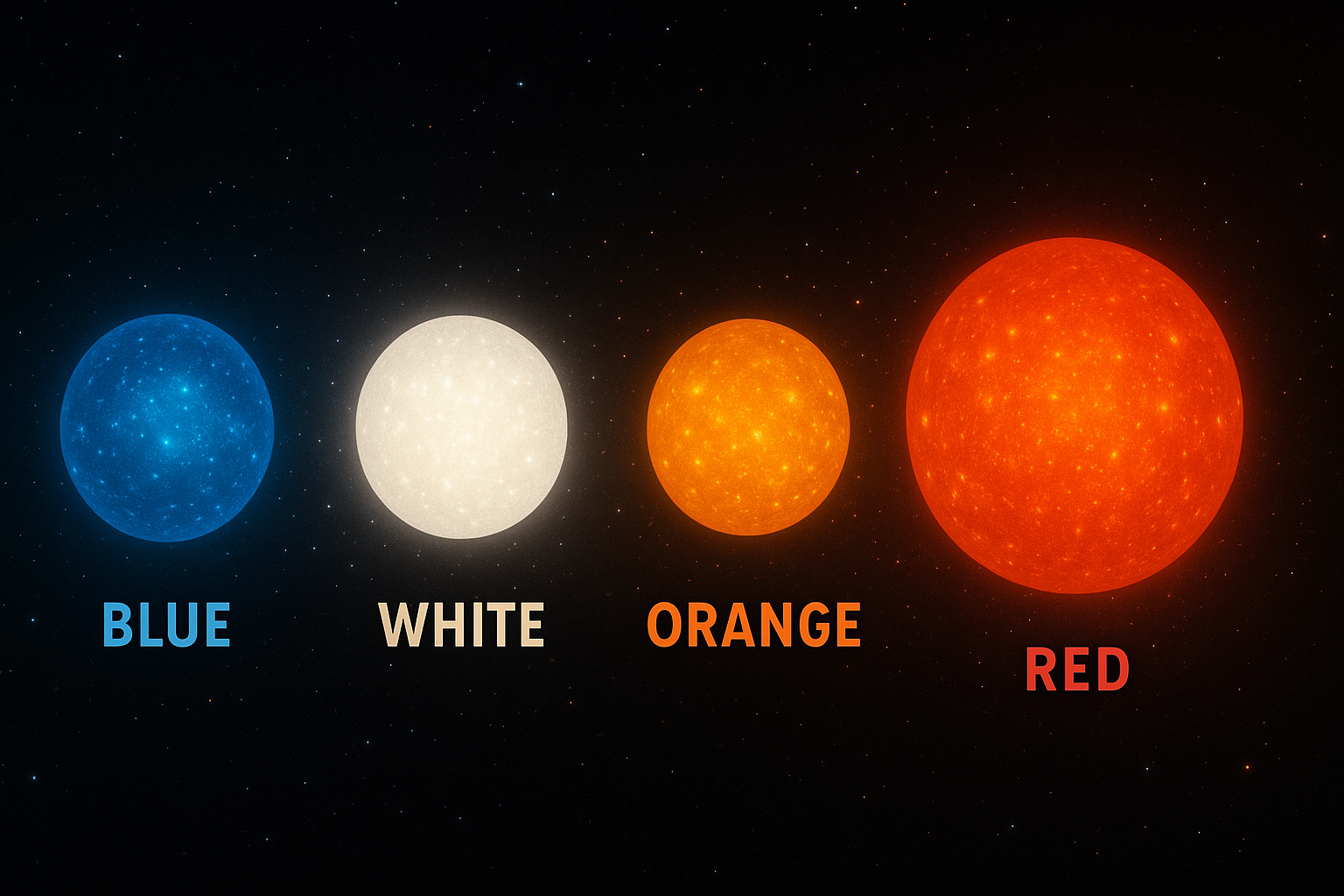 왜 일부 별은 파랗고, 일부는 붉은가요?
