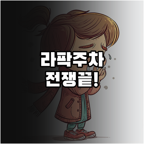 라팍 주차장 혼잡 피하기 대중교통 이..