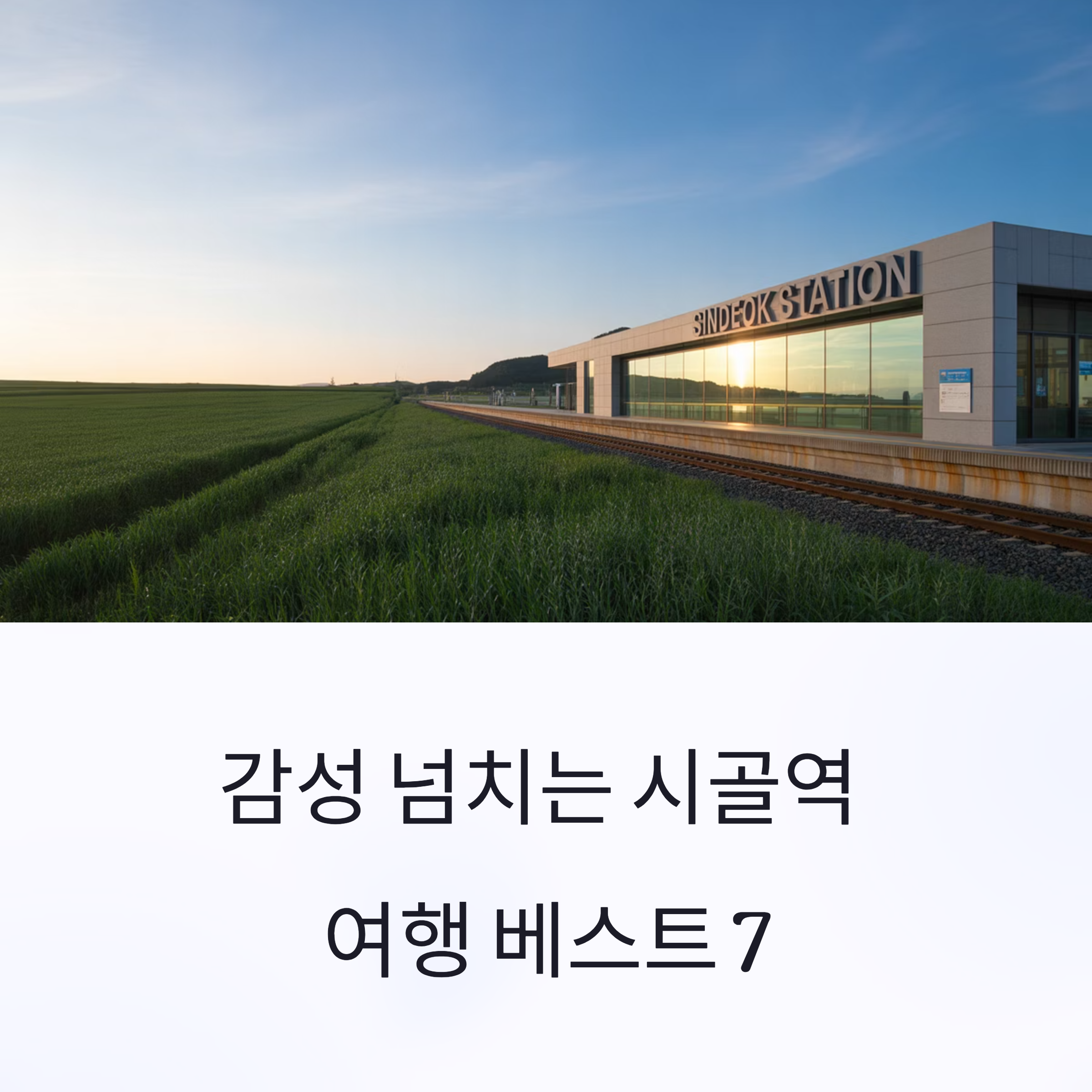 감성 넘치는 시골역