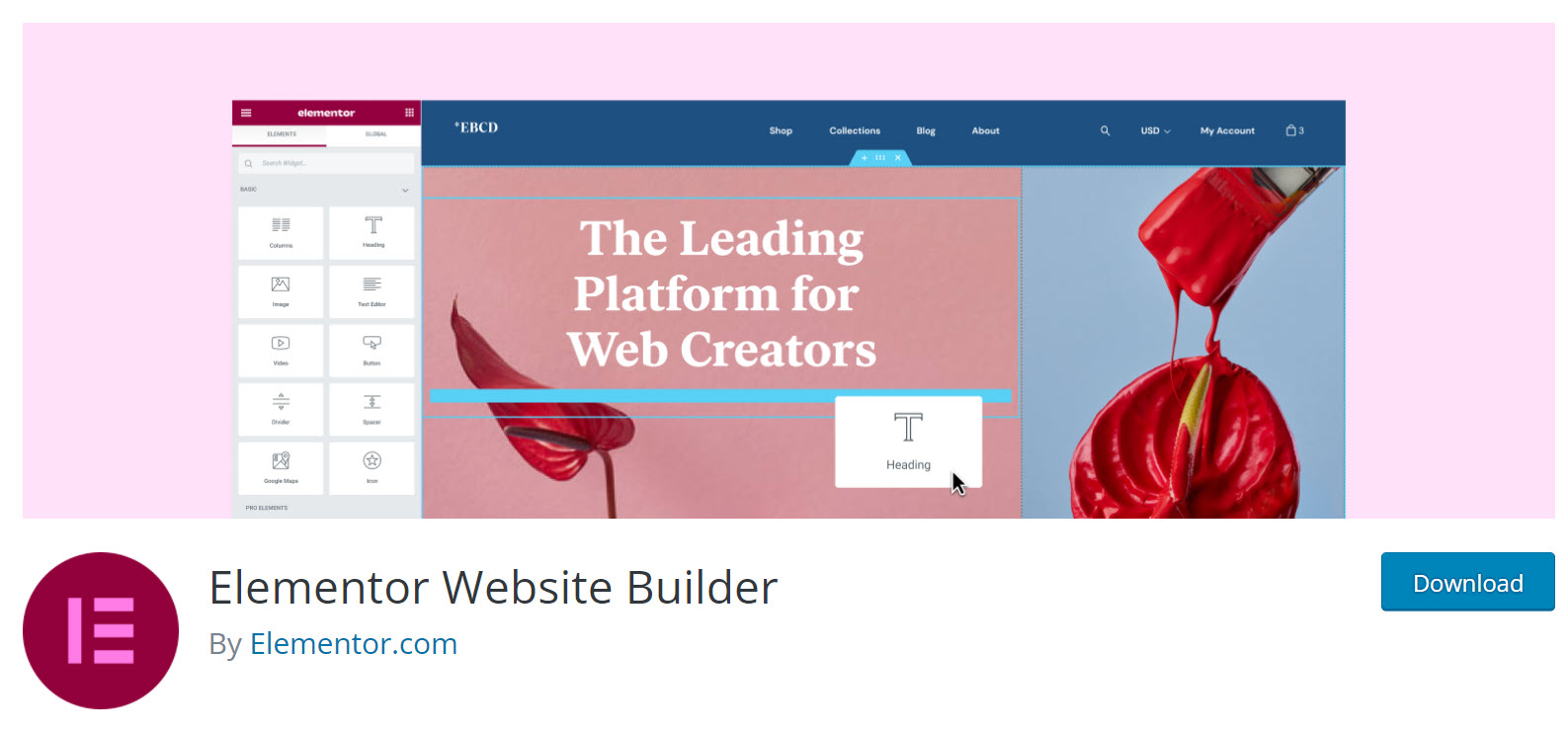 워드프레스 엘리멘터 페이지 빌더