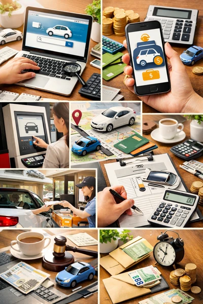 자동차세 납부 흐름 그림