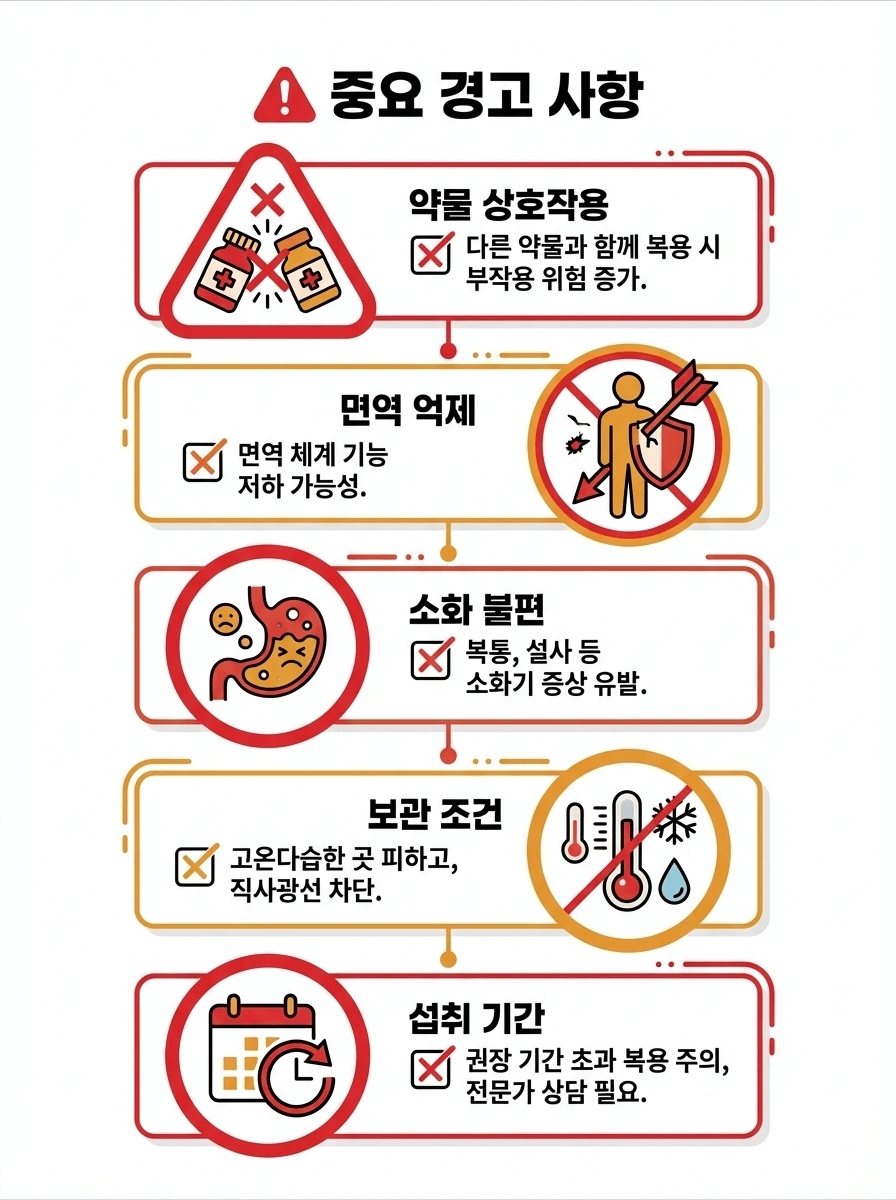 유산균 섭취 시 주의사항 체크리스트
