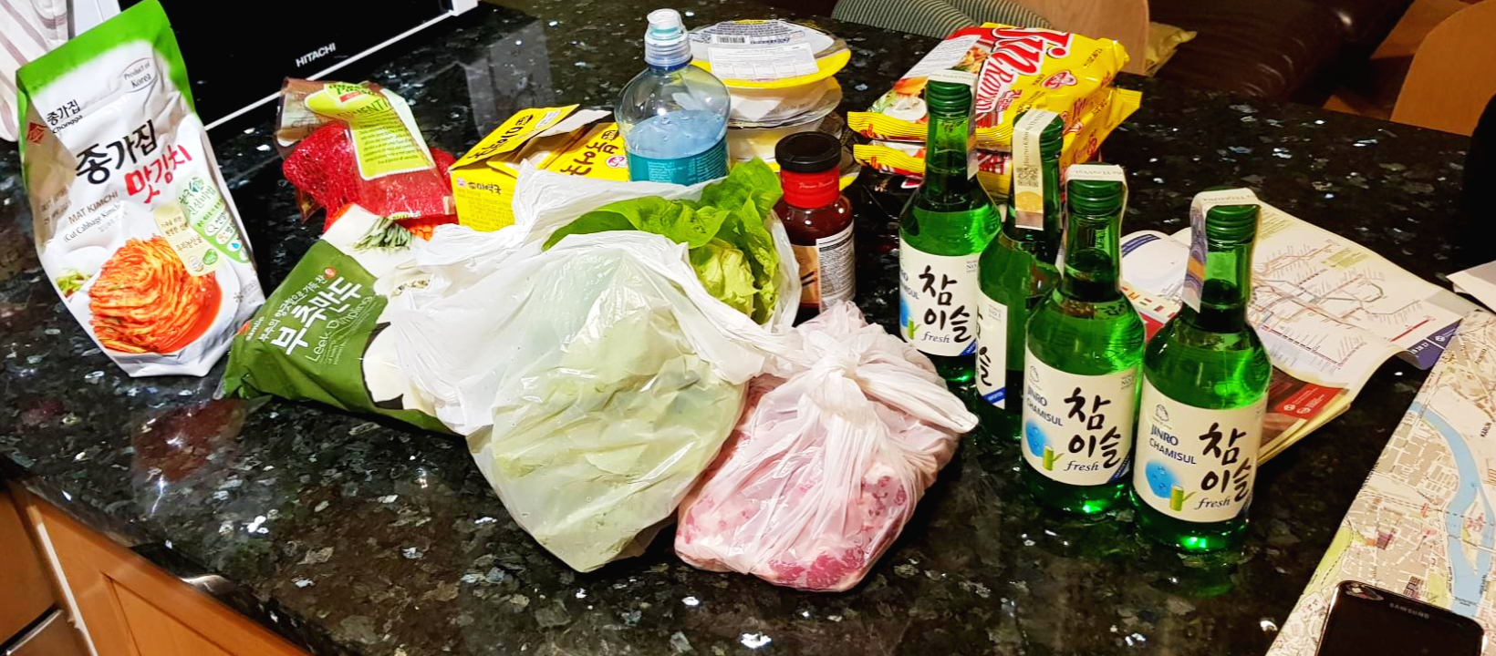 한인마트에서 장 봐온 것들