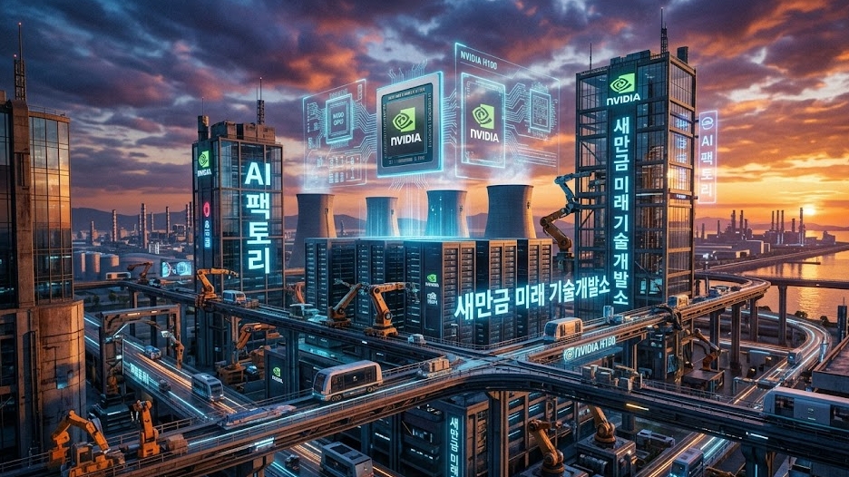 삼전·SK 비상! 엔비디아 수장 부른 ‘새만금 AI 쇼크’… 모르면 나만 거지 되는 대장주 분석