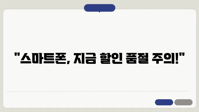 스마트폰 예산 관리