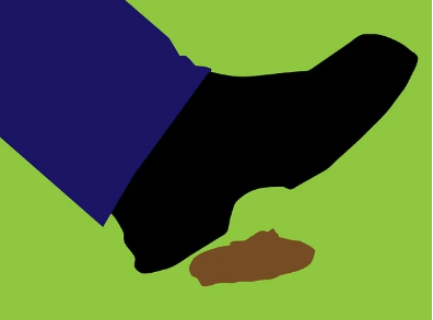 똥(대변)을 먹으려다 포기하는 (그만두는) 꿈해몽을 설명하는 상징 이미지