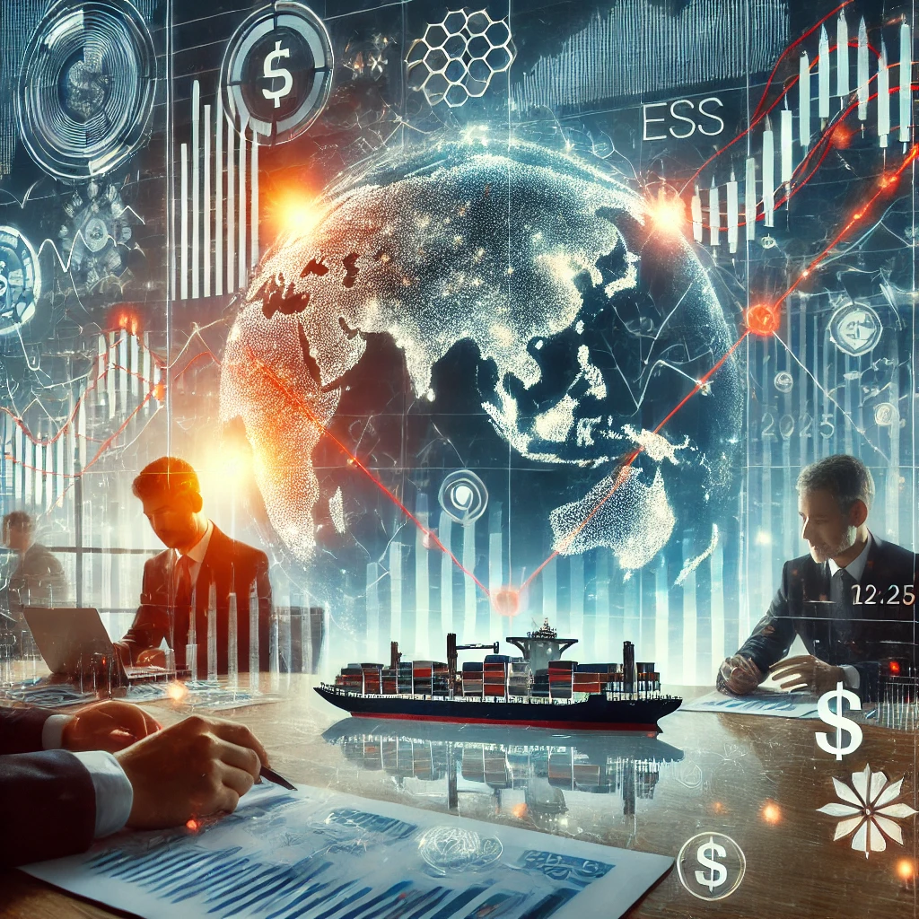 글로벌 무역 전쟁과 관련된 이미지