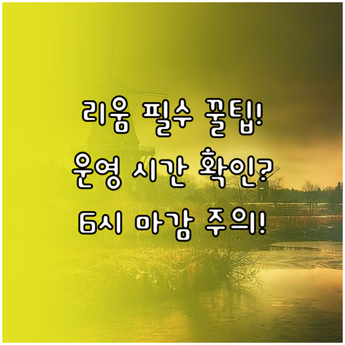 리움미술관 관람 시간 오전 10시 3..