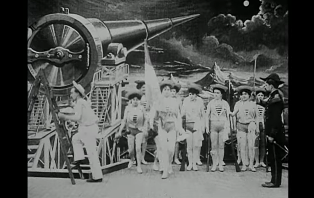 세계최초 상영된 SF 영화 달나라 여행 사진