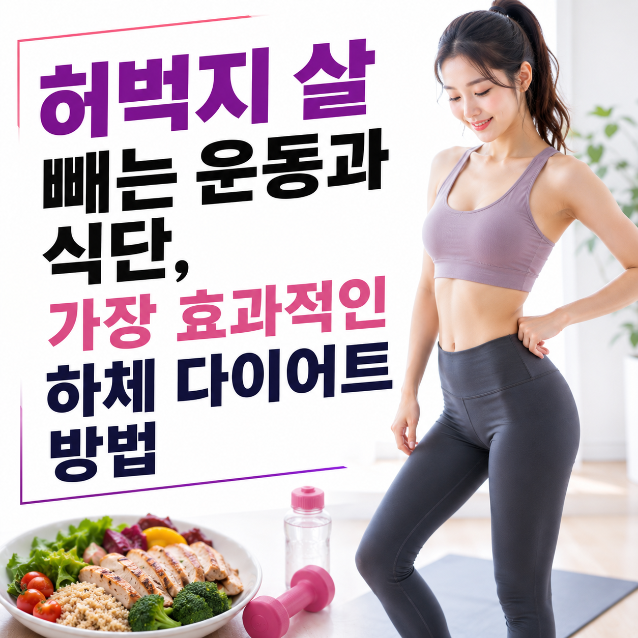 허벅지 살 빼는 운동과 식단