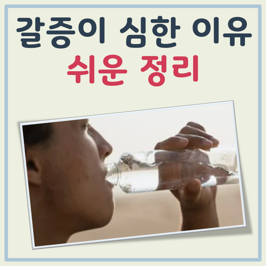 갈증이 심한 이유 대표 이미지