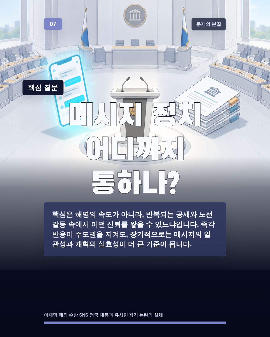 메시지 정치 어디까지 통하나?