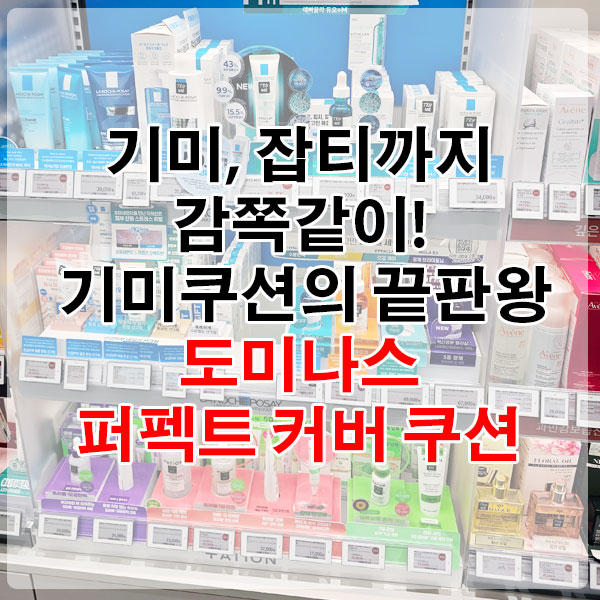 기미, 잡티까지 감쪽같이! 기미쿠션의 끝판왕, 도미나스 퍼펙트 커버 쿠션