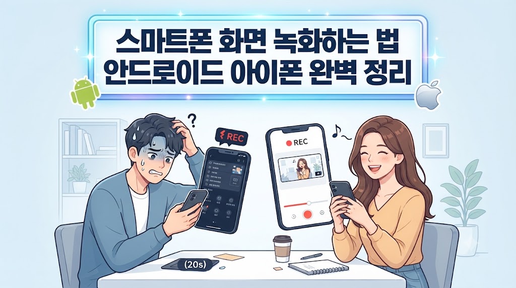 스마트폰 화면 녹화하는 법 안드로이드 아이폰 완벽 정리
