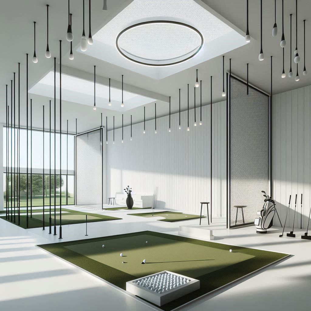 실내골프연습장 배경