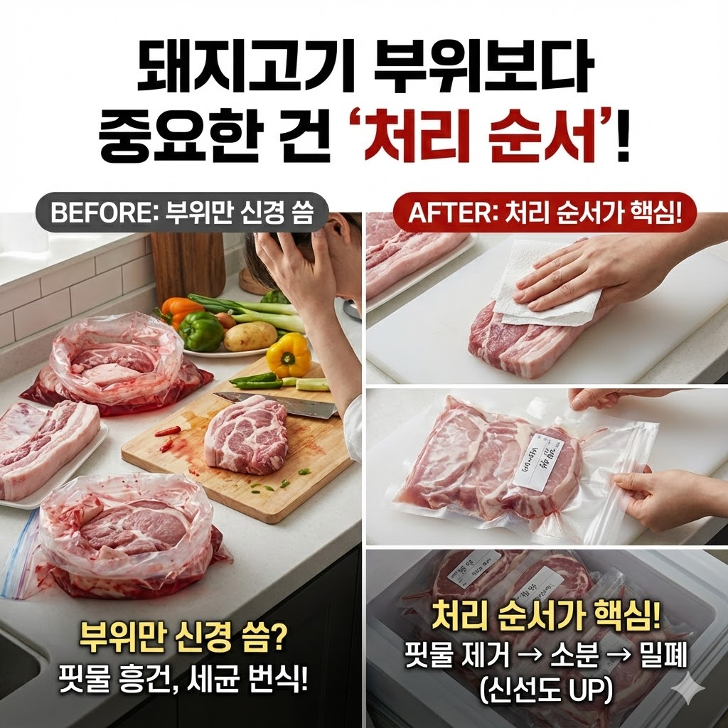 돼지고기 부위보다 중요한 건 ‘처리 순서’