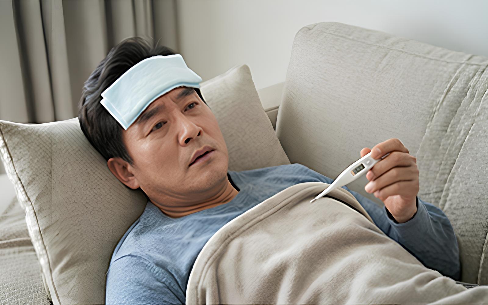 A형 독감 초기증상, 고열 오한 발생 시 자가 간호 모습