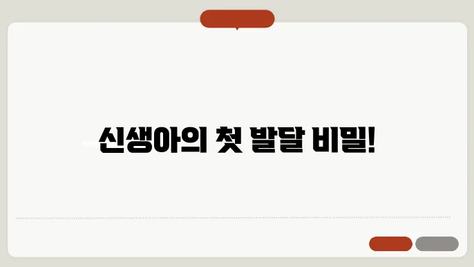 신생아 발달표