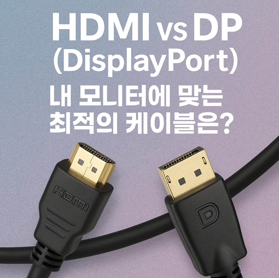 HDMI vs DP(DisplayPort), 내 모니터에 맞는 최적의 케이블은?
