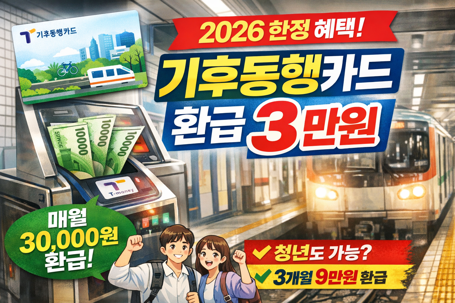 기후동행카드, 교통환급, 3만원페이백