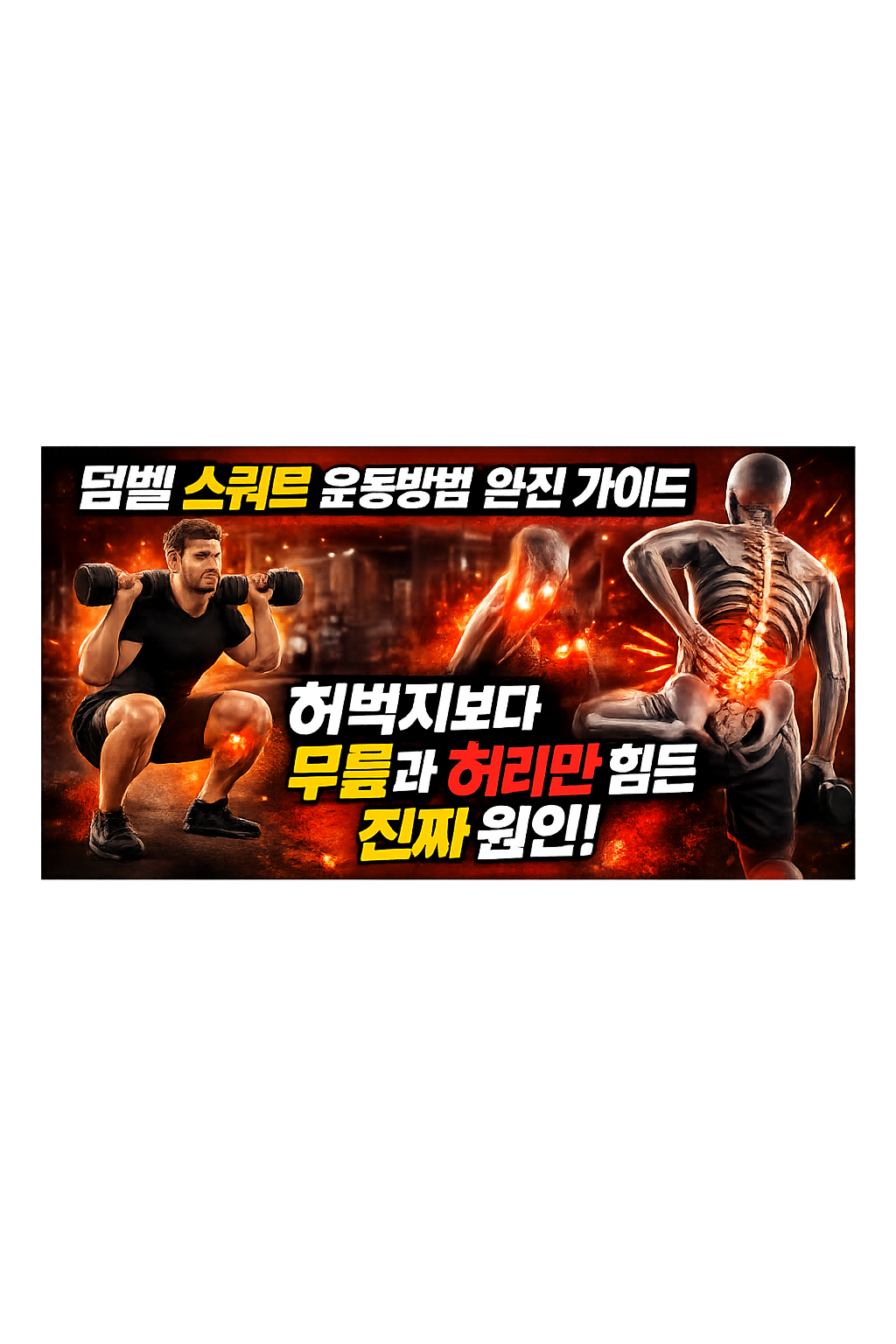 덤벨 스쿼트 운동방법 완전 가이드