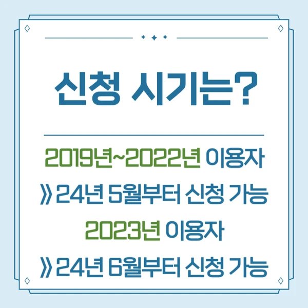 산후조리원 환급신청 시기