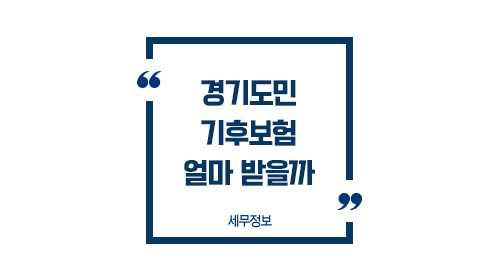 경기도민자동가입기후보험