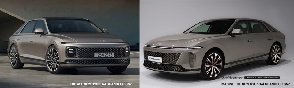 현대자동차 그랜저 페이스리프트 상상도